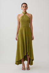 Bambi Dry Jersey Maxi Skirt - Martini Olive