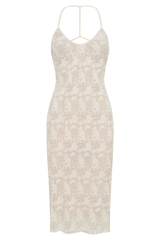 Ambrose Lace Midi Dress - Ivory