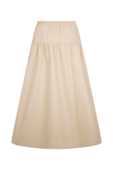Amirah Midi Skirt - Nude