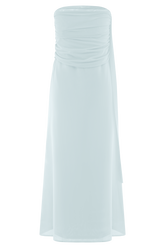 Arna Mesh Maxi Skirt - Pale Blue