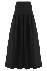 Autumn Maxi Skirt - Black