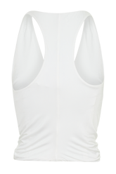 Alessandra Slinky Ruffle Top - Ivory