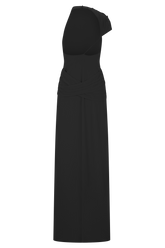 Analia Chiffon Maxi Dress - Black