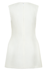 Antonella Linen Mini Dress - White