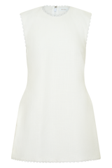 Antonella Linen Mini Dress - White