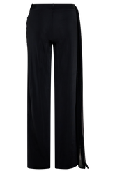 Aspyn Slinky Gathered Wide Leg Pants - Black