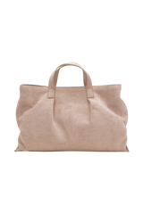 Baylor Faux Suede Bag - Natural