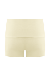 Birdie Fold Over Shorts - Ivory