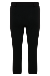 Blanca Stretch Crepe Capri Pants - Black