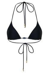 Blossom Classic Triangle Bikini Top - Black