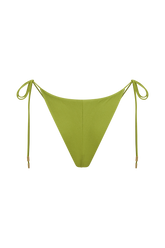 Blossom Side Tie Bikini Bottom - Green