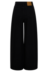 Bobby Oversized Jean With Front Pleat - Black