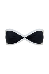 Briar Strapless Bikini Top - Black/White