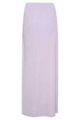 Bridget Slinky Maxi Skirt With Hardware - Dusty Lilac