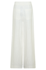 Brielle Straight Leg Pant - White