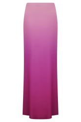 Bruna Slinky Fishtail Maxi Skirt - Ombre Pink