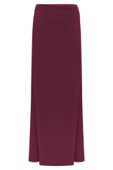 Celina Chiffon Overlay Maxi Skirt - Cherry Red