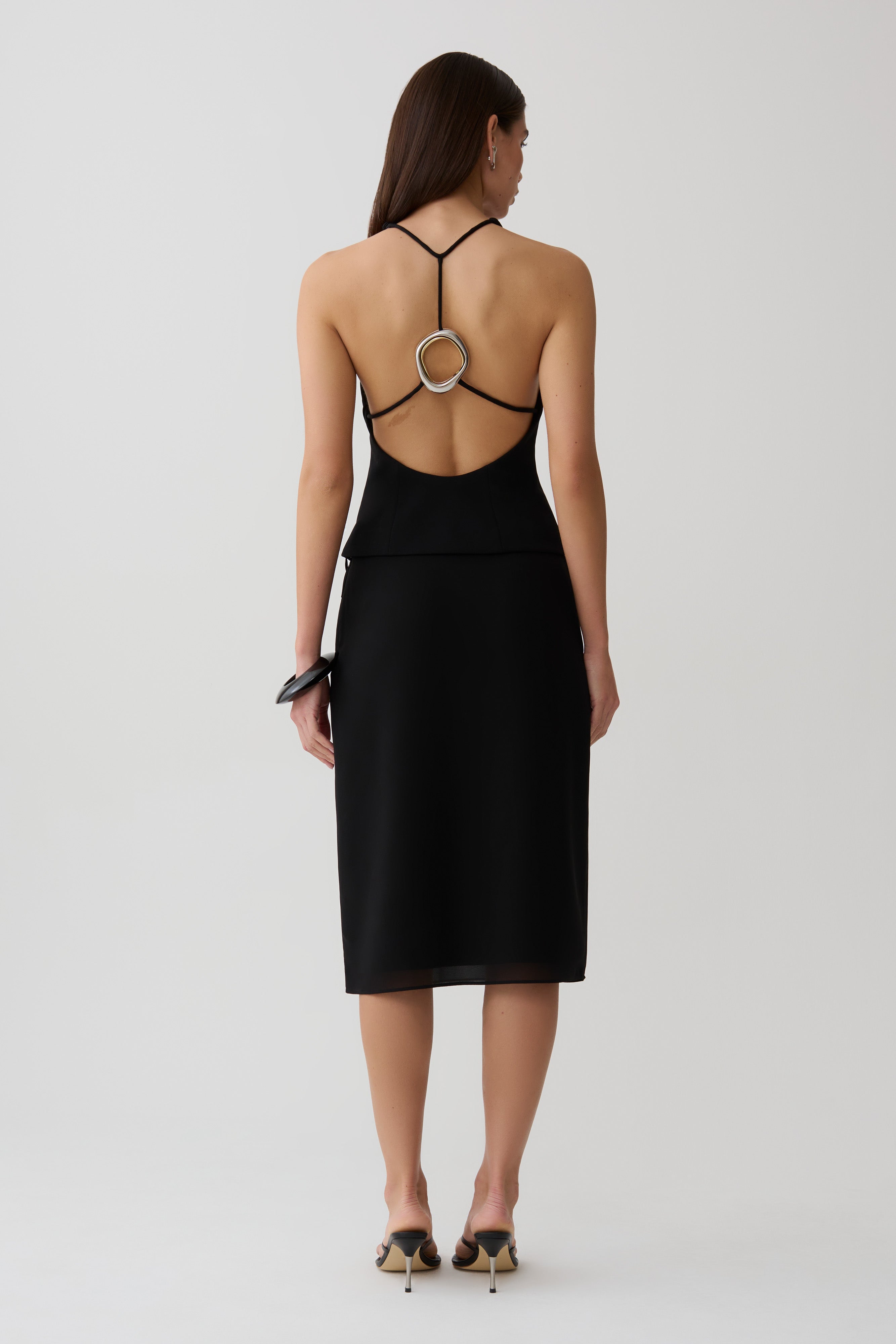 Bernadette Hardware Sleeveless Top - Black