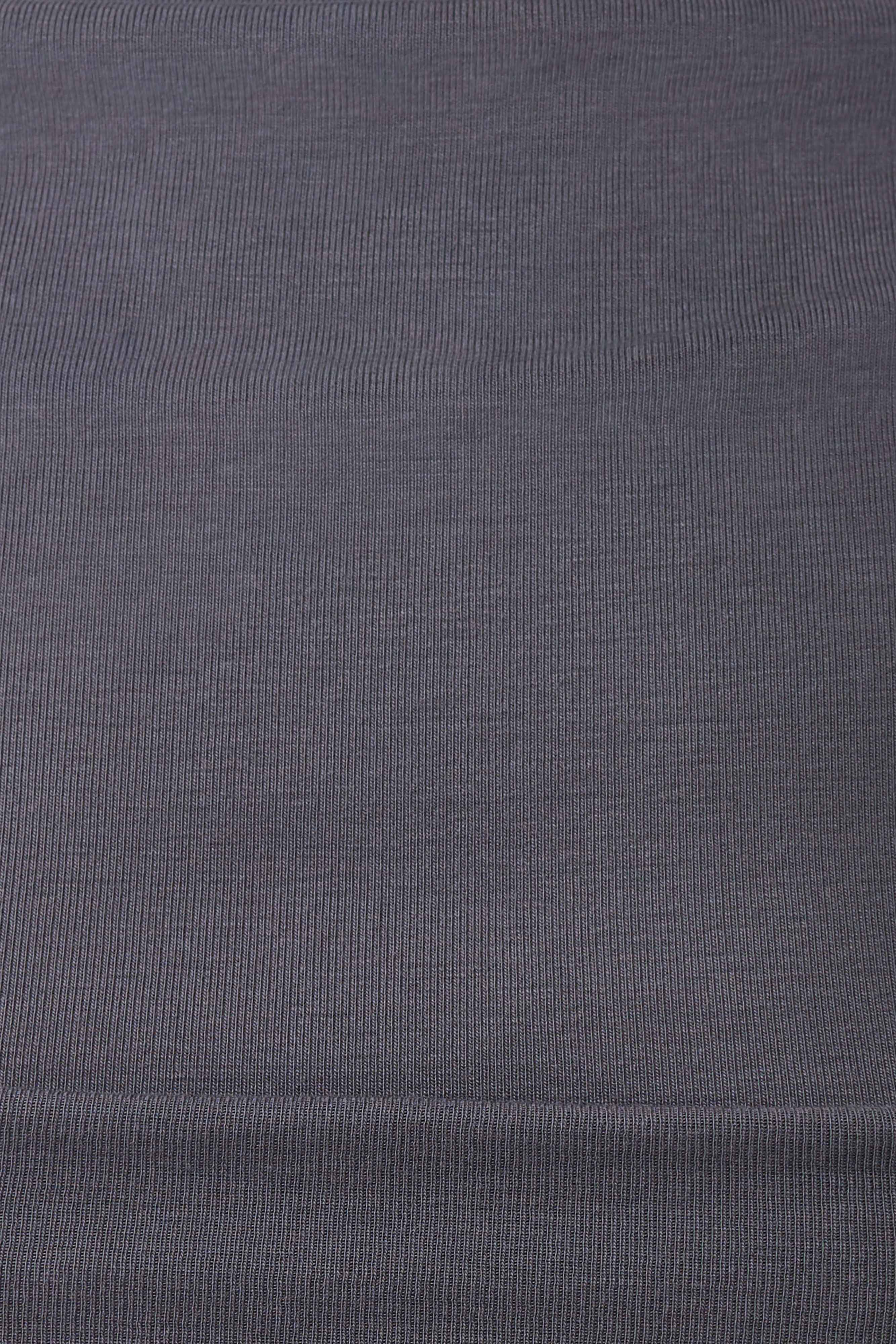 Anfie High Neck Top With Piping Detail - Grey