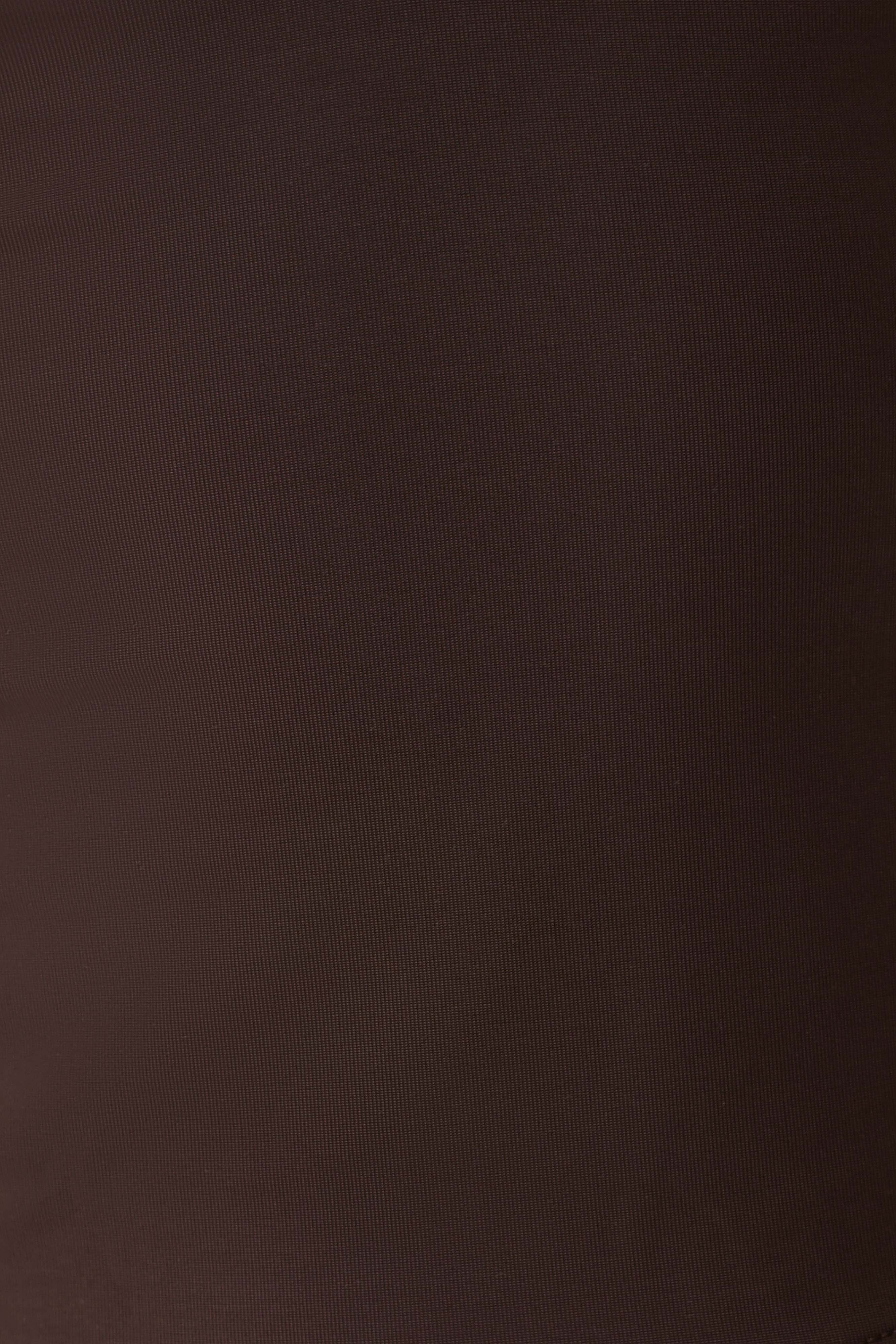 Aspyn Slinky And Mesh Top - Chocolate