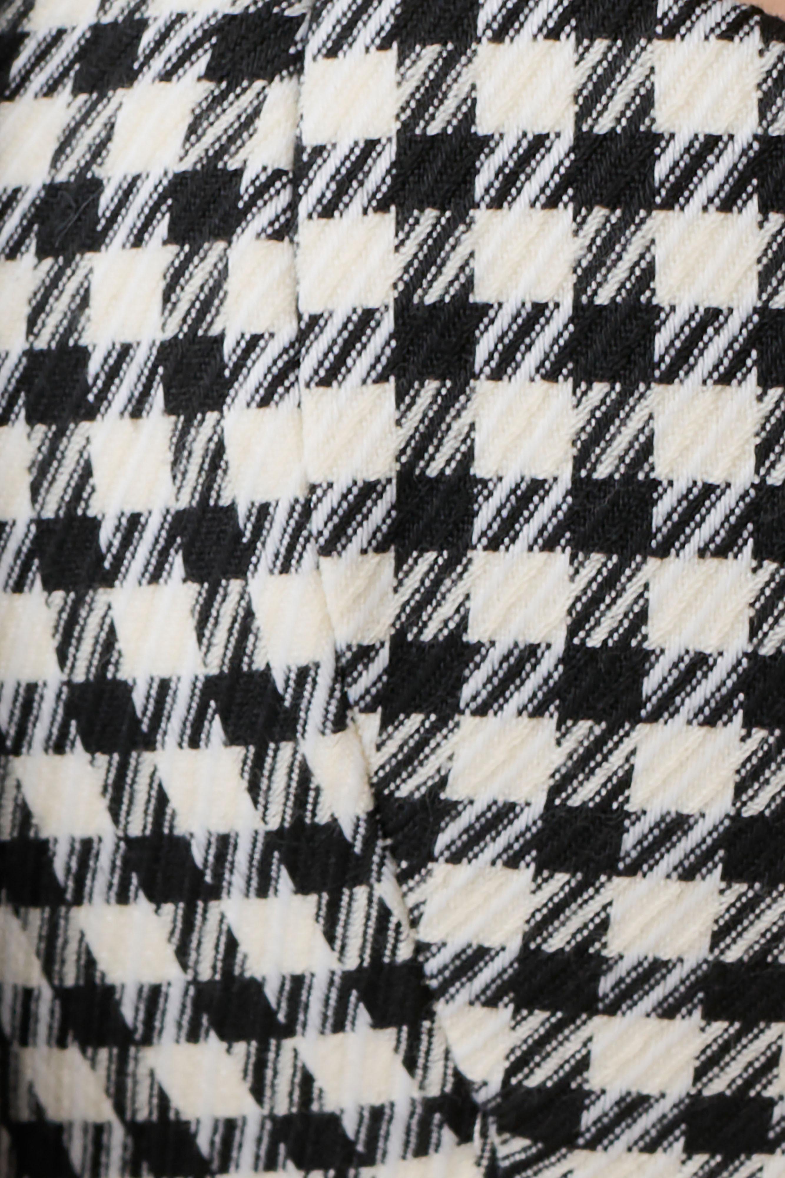 Amelie Tweed Bralette - Houndstooth
