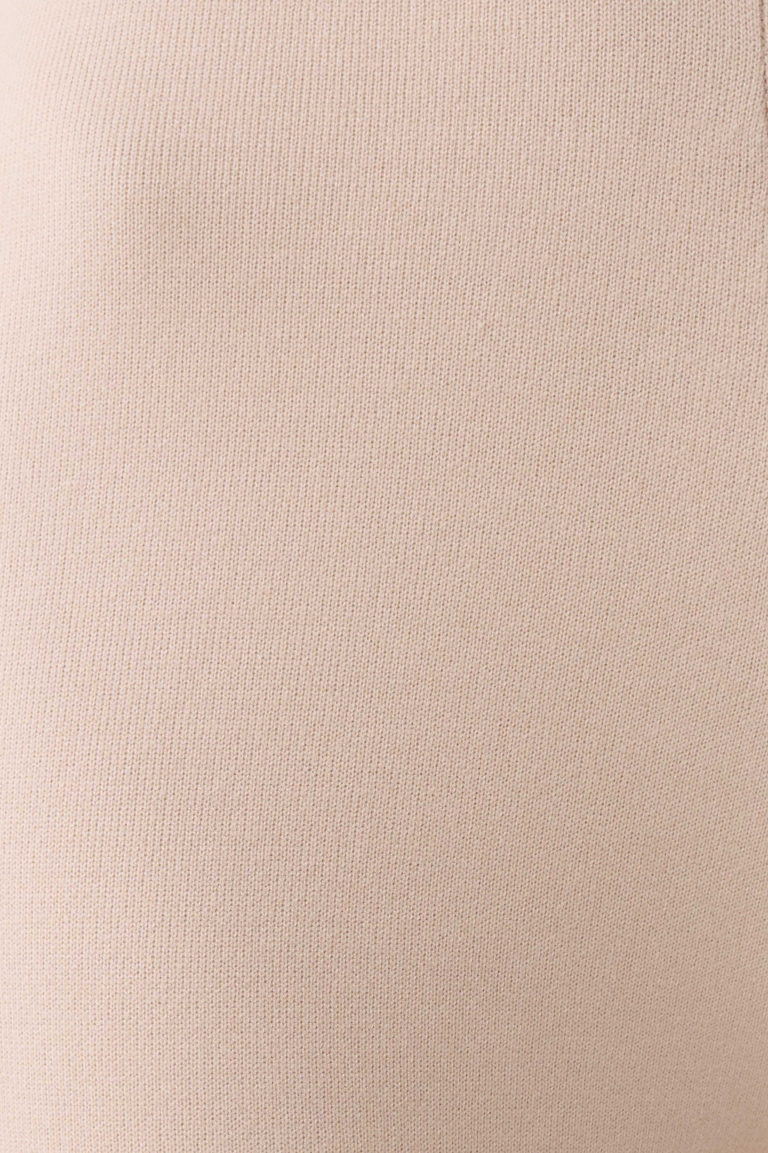 Blaine Knit Cuffed Wide Leg Pants - Oat Marle