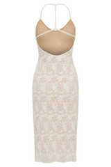 Ambrose Lace Midi Dress - Ivory