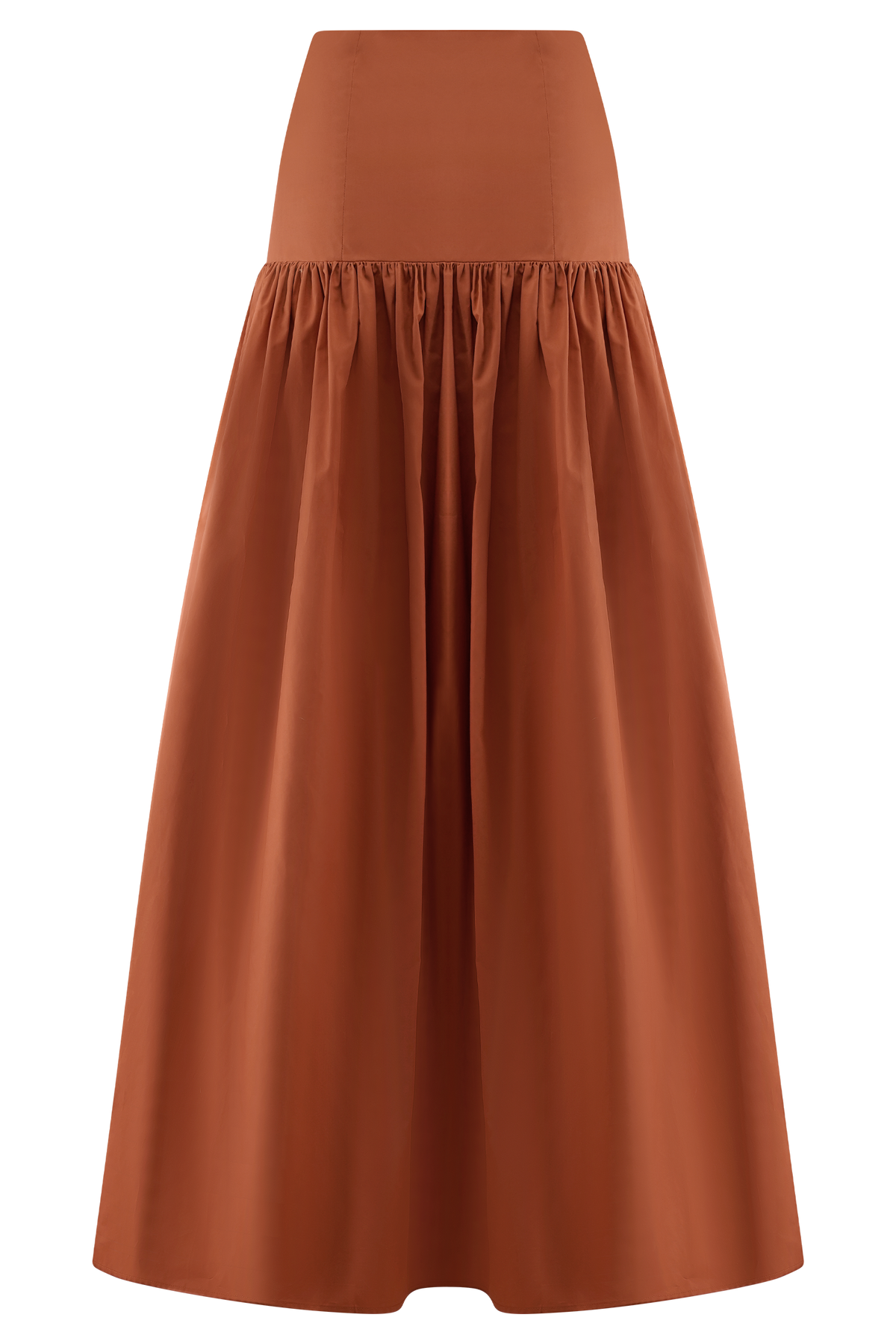 Autumn Maxi Skirt - Burnt Orange
