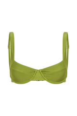 Abra Underwire Apex Bikini Top - Green