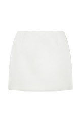 Adeline Satin Mini Skirt - White