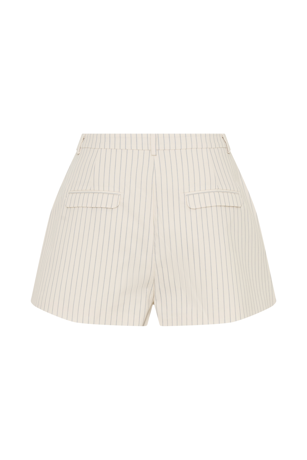 Alina Pintuck Cotton Shorts - Stripe