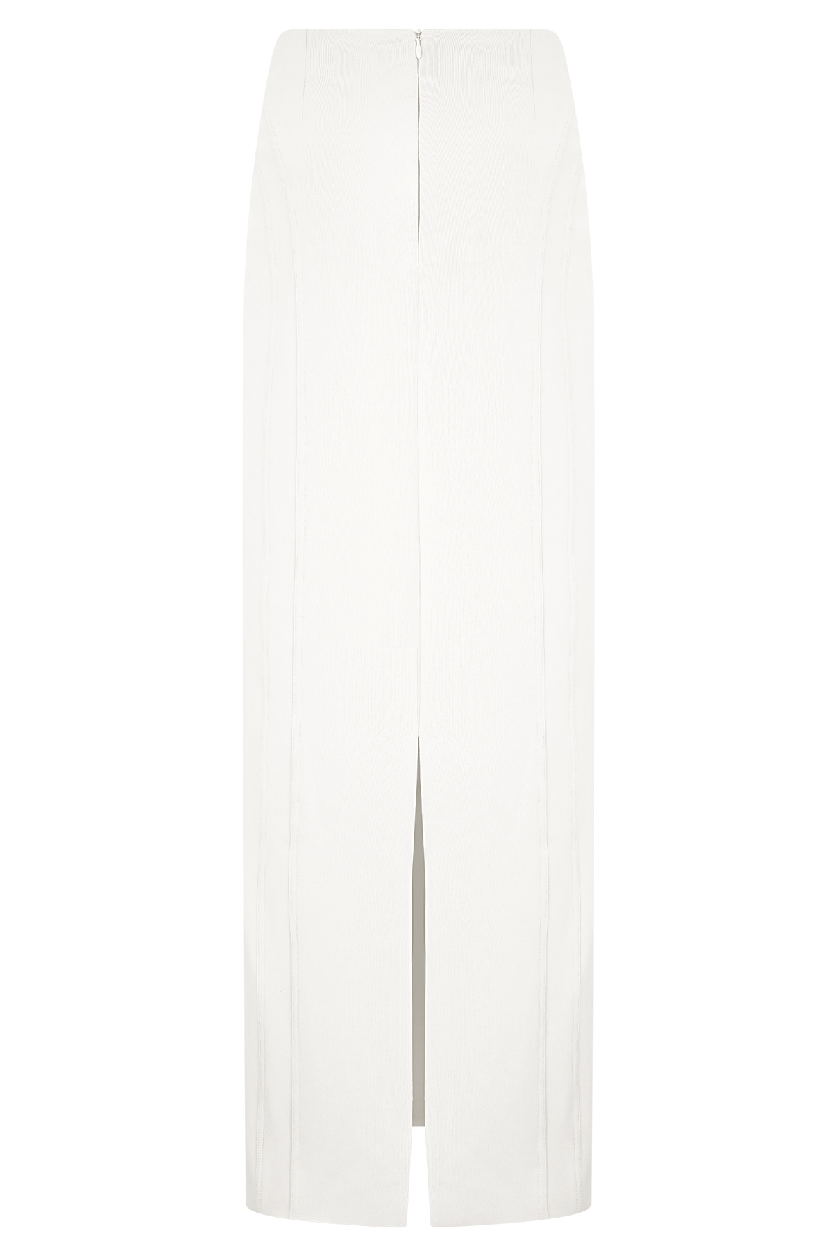Alma High Waist Maxi Skirt - White