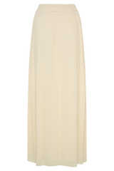 Amaris Gathered Plisse Maxi Skirt - Lemon