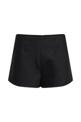 Anne Satin Mini Short - Black