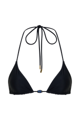 Blossom Classic Triangle Bikini Top - Black