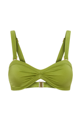 Briar Strapless Bikini Top - Green