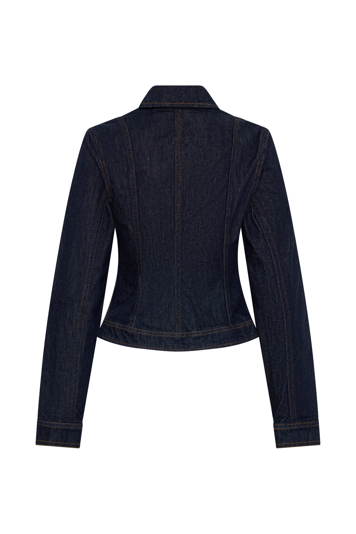 Cierra Cinched Jacket Top - Washed Indigo Blue